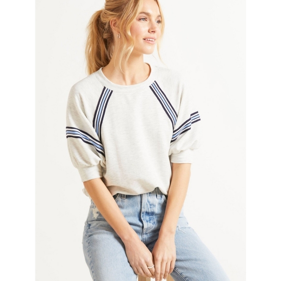 Evereve Tops - Evereve Byron Varsity Sweatshirt NWT